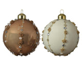 Decoris Weihnachtskugel-Set Glas 3-teilig Kamel 8cm - afbeelding 2