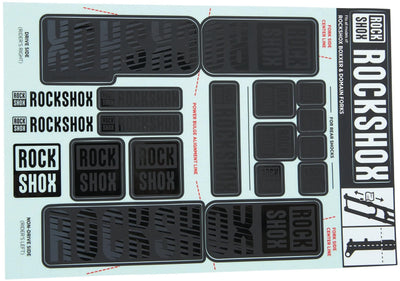 Rockshox Decal Set Stealth