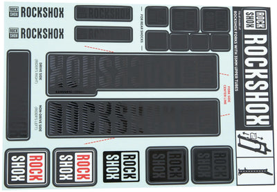 Rockshox Decal Set Stealth