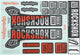 Rockshox Decal Set Silber Orange