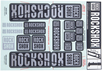 Rockshox Decal Set Grau