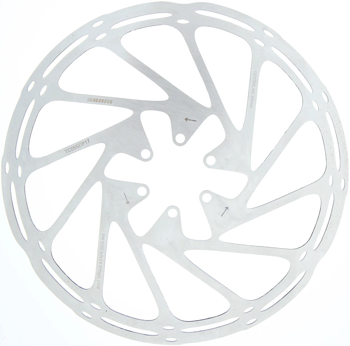 SRAM-Rotor-Mittellinie 203mm 6-Loch SST