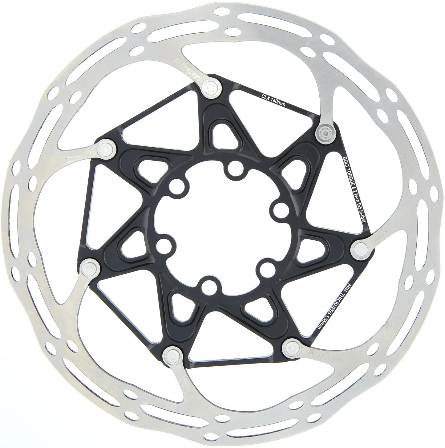 SRAM -Rotor -Mittellinie x 6h.stain.steel, Alu Spider