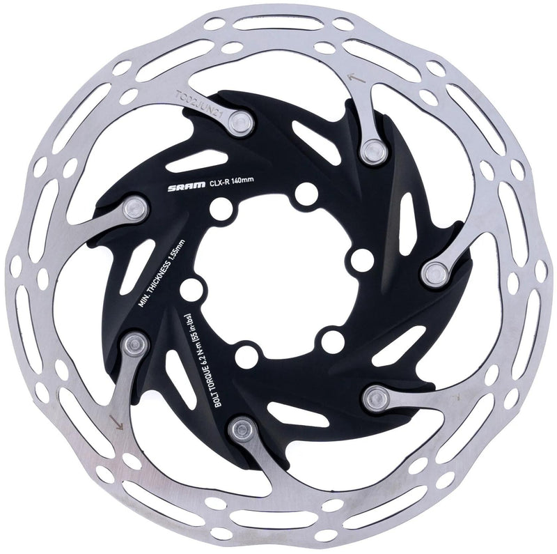 SRAM -Rotor -Mittellinie XR 6h.stain.steel, Alu Spider