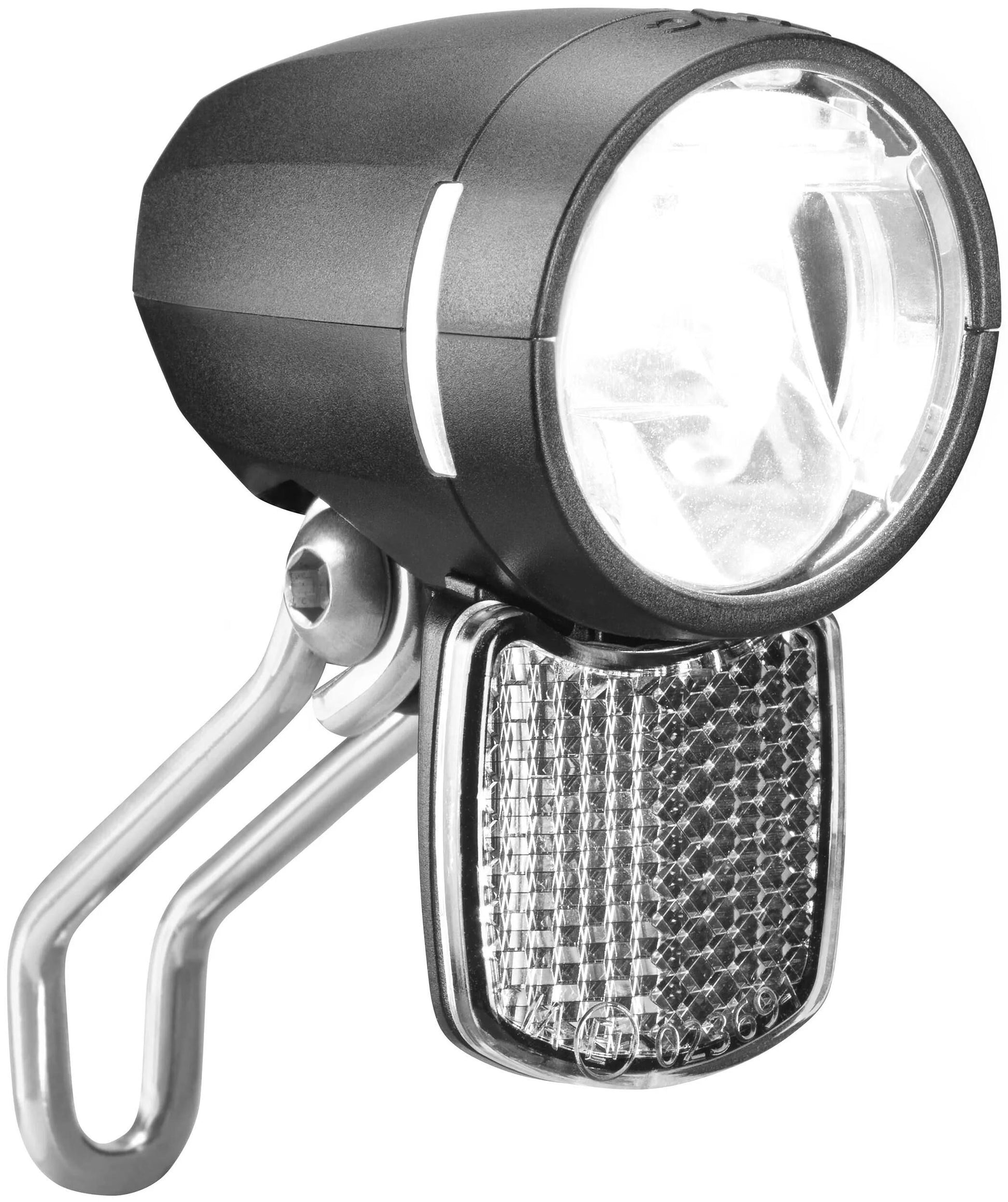 Scheinwerfer Busch und Müller Lumotec Myc T Senso Plus mit Sensor und Standlicht für Hub Dynamo - 50 Lux