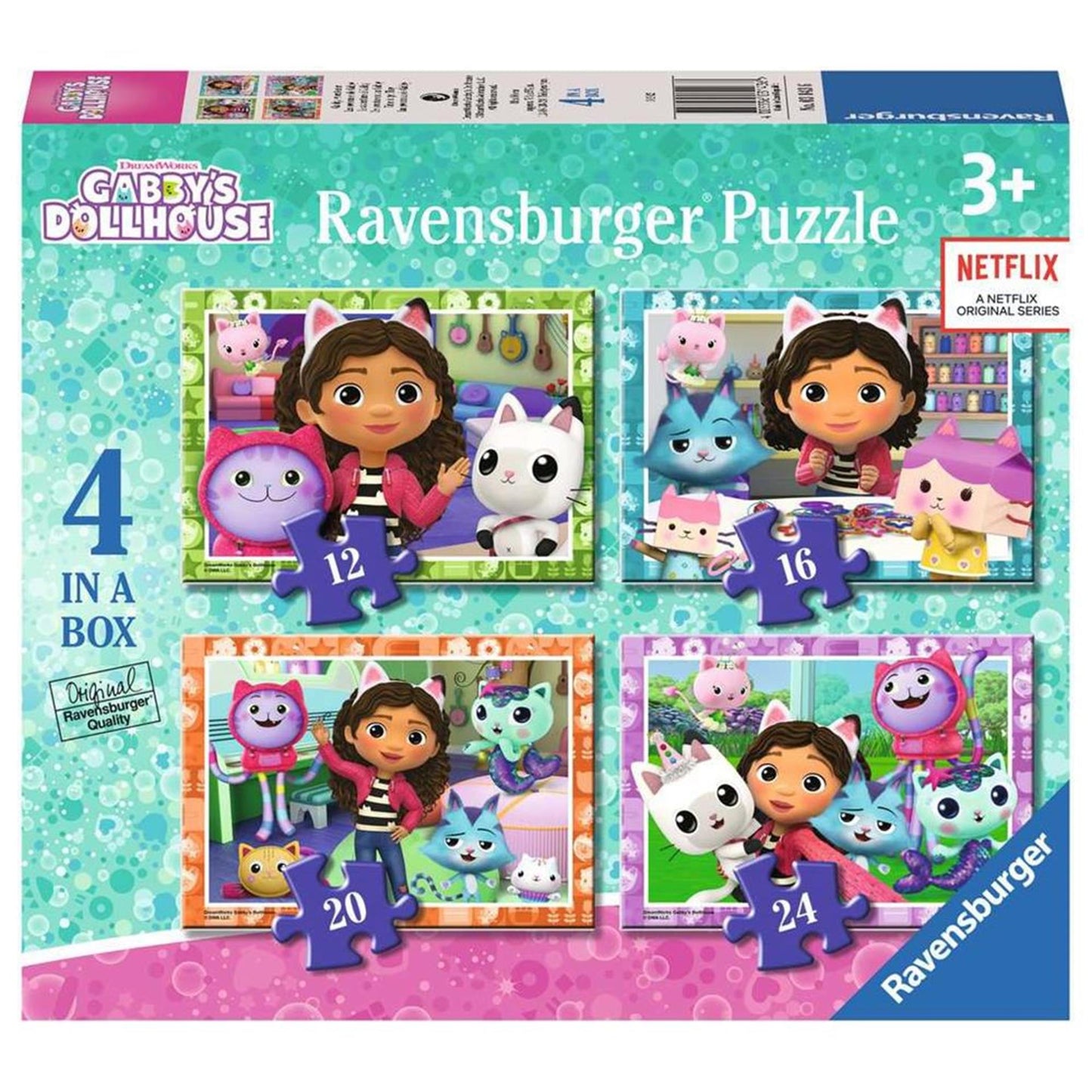 Ravensburger - Gabby's Dollhouse Bein Puzzle 4in1