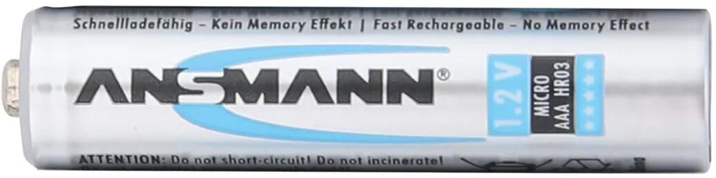 Ansmann Batteries Nimh Battery Micro AAA 800 MAH 4 Teile