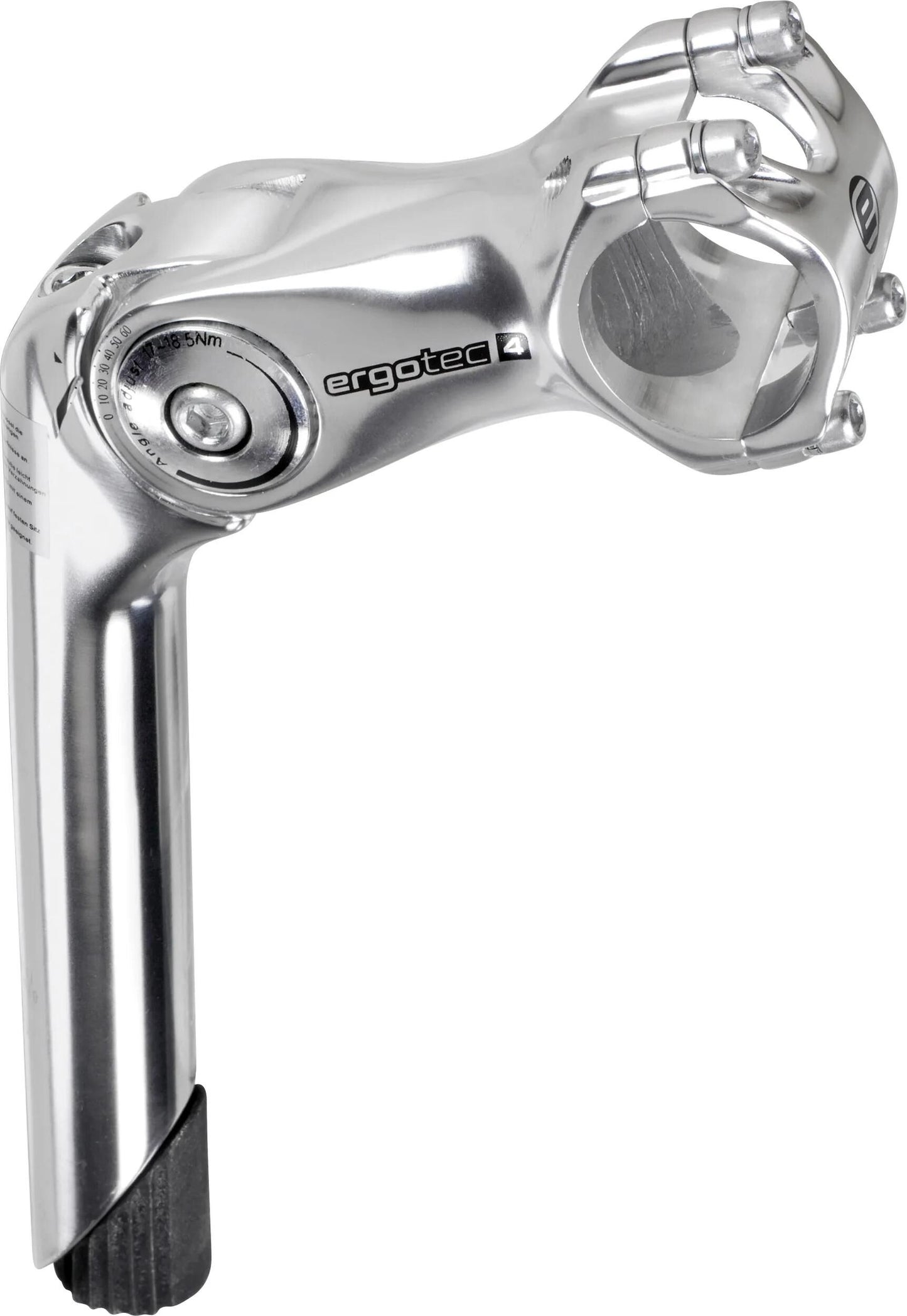 ERGOTEC STEM OCTOPUS 2 Einstellbar 31,8 mm 110 mm Silber