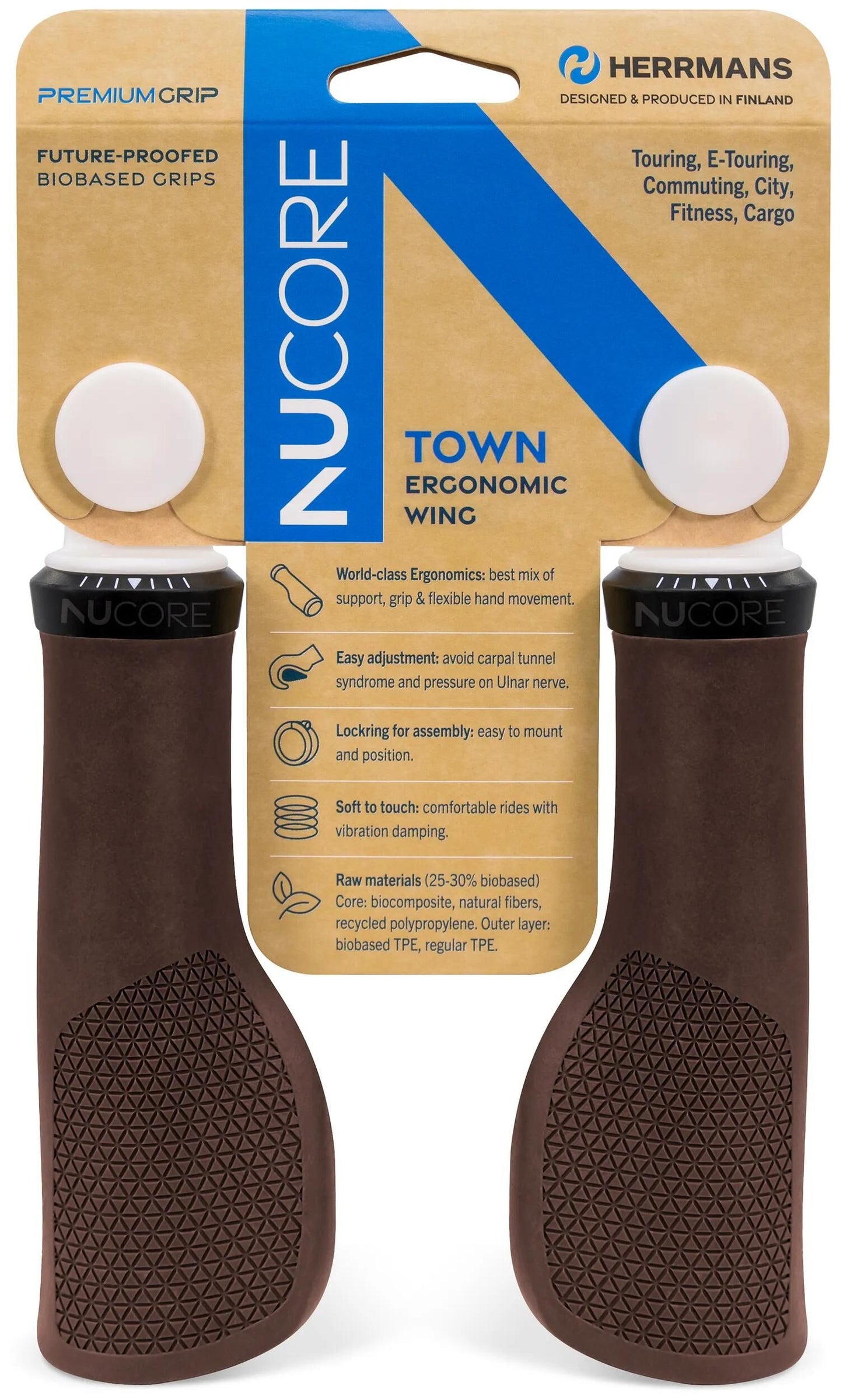 Sturmeyarcher Handle Set Nucore Town Peak 130 130 mm braun
