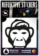 Reflektierender Berlin Ref.Sticker Ref.berlin Affe Black