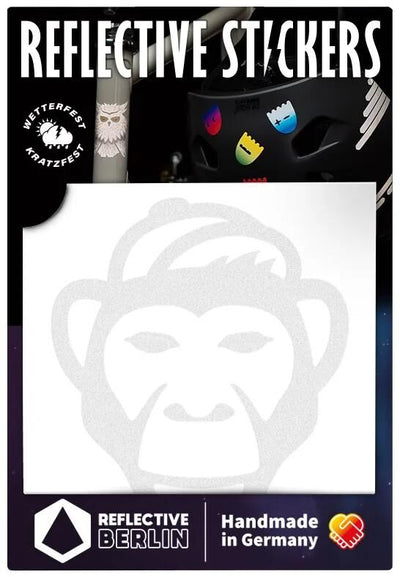 Reflektierender Berlin Ref.Sticker Ref.berlin Monkey White