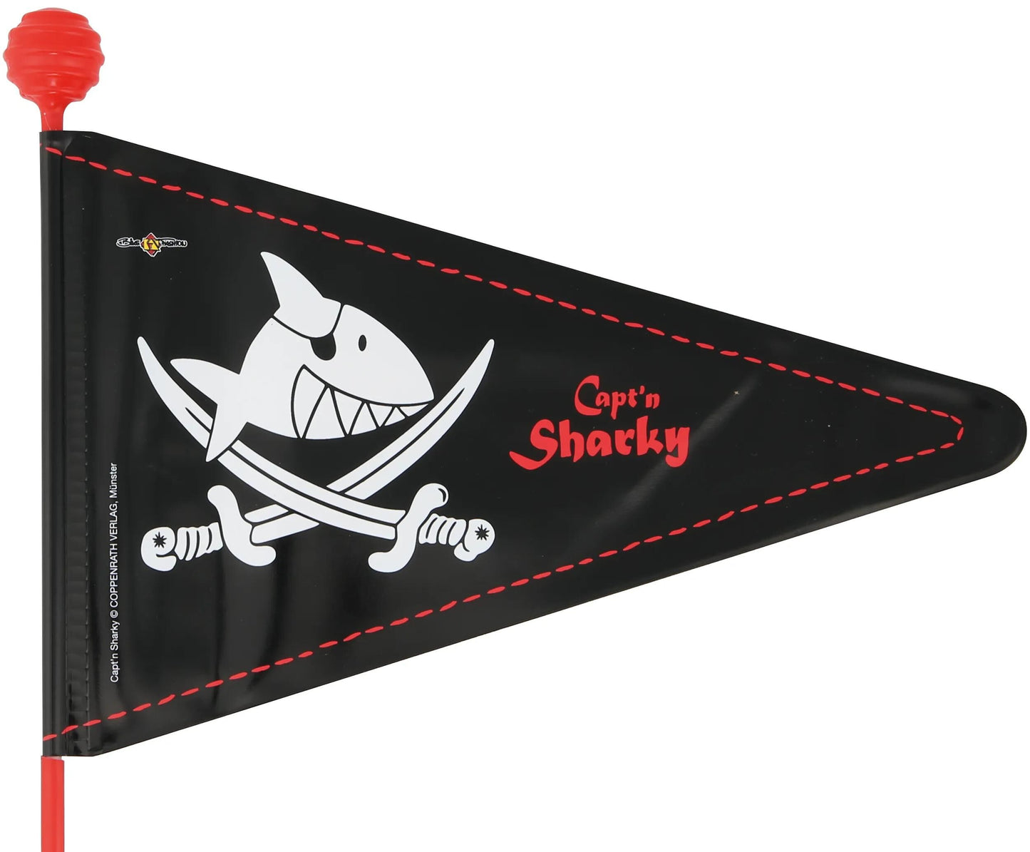 Fahne der Modesicherheit mit Fahrrad 2-Split Casen Sharky
