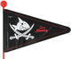 Fahne der Modesicherheit mit Fahrrad 2-Split Casen Sharky