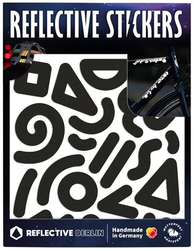 Reflektierender Berlin Ref.Sticker Ref.berlin Doodle Black