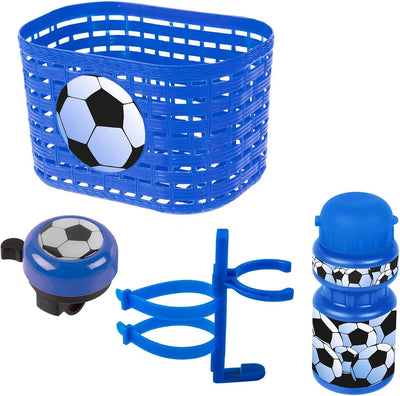 Ventura Accessor Set Football Boys Blue White 4-Piece