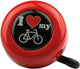 Reich Bell Ich liebe mein Fahrrad rot