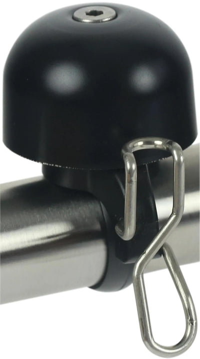 Widek Fahrradklingel-Büroklammer, Mini-Klingel-Büroklammer, Mini-Kunststoff, Alu, schwarz