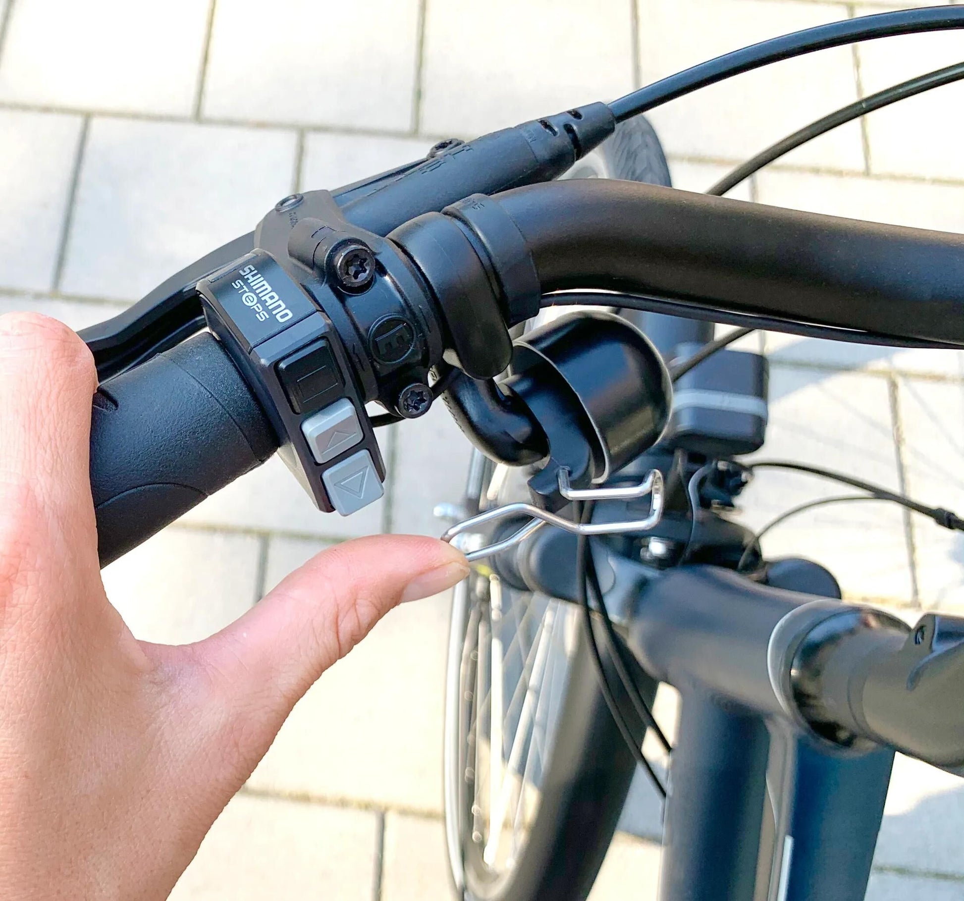 Widek Fahrradklingel E-Bike Klingel E-Bike Schwarz Silber