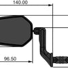 CONTEC-Rückspiegel E-View Evo