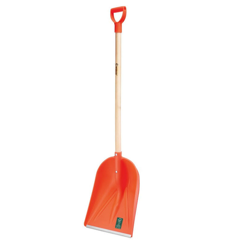 Getreideschaufel Schneeschaufel mm orangefarbener Knst-D-Griff