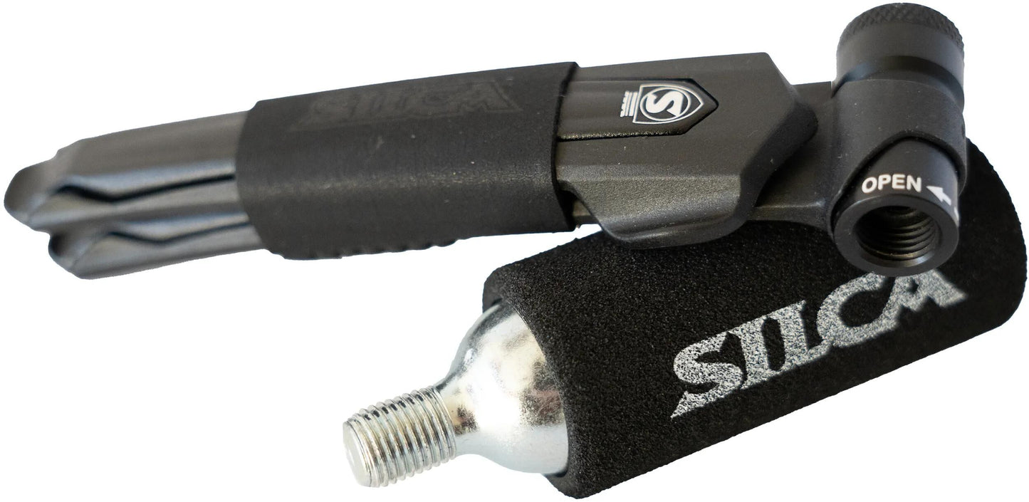 SILCA CO2 CARTR.PUMP EOLO Hebel Premio Schwarz