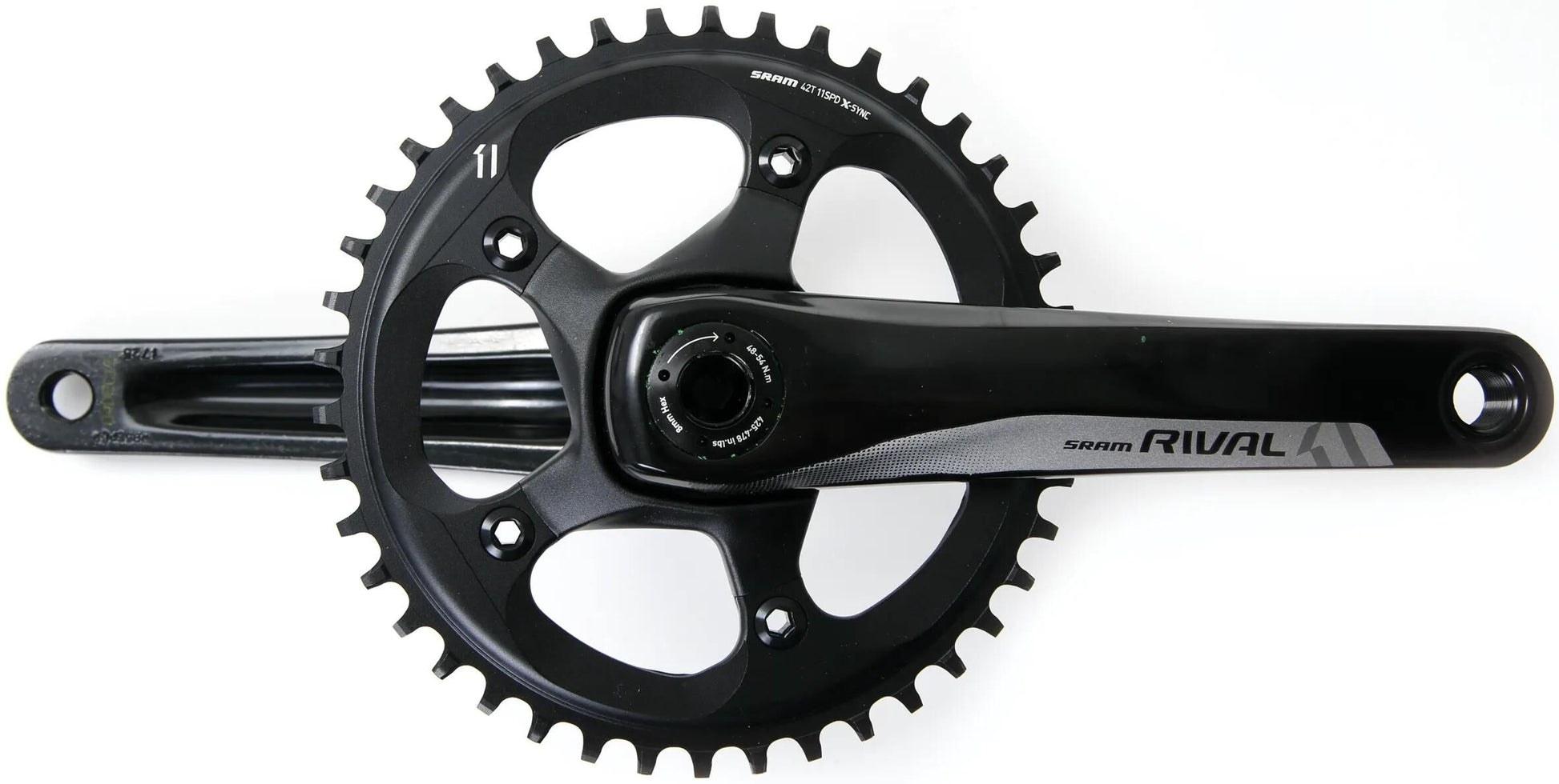 Sram Cranket Rivale 1 BB30 42 T. 172,5 mm schwarz