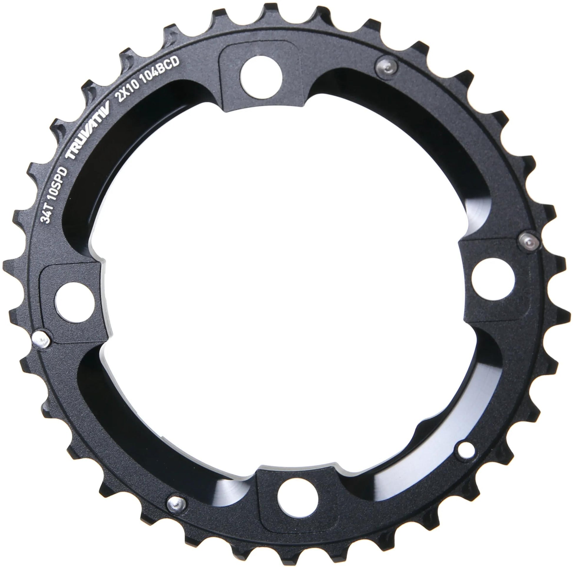Trestvativ-Kettenring 34T Alu 4-Arm Med.bolts