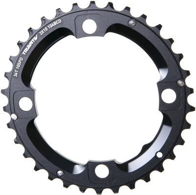 Trestvativ-Kettenring 34T Alu 4-Arm Med.bolts