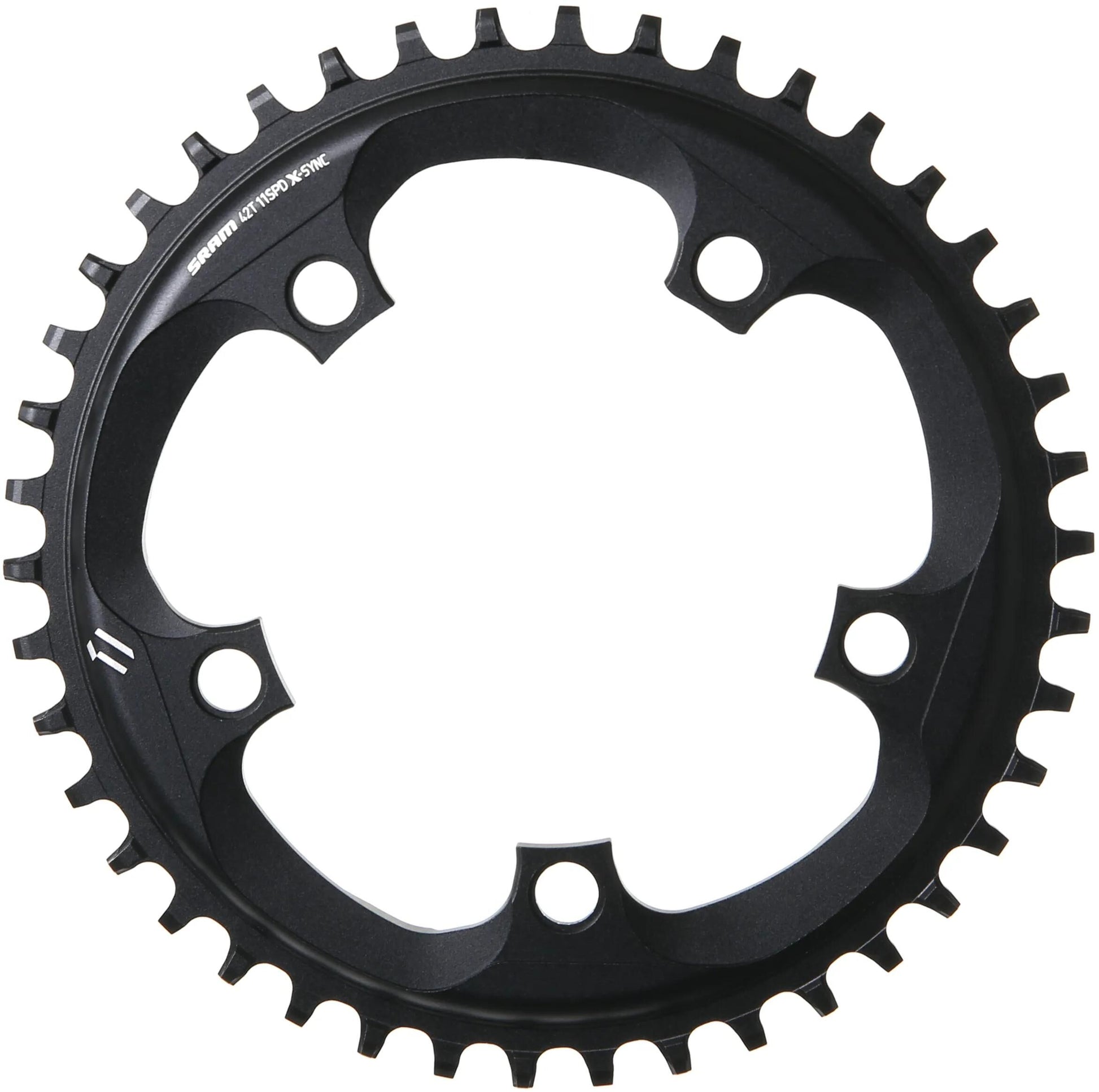 SRAM -Kettenring Single 42t Alu Black