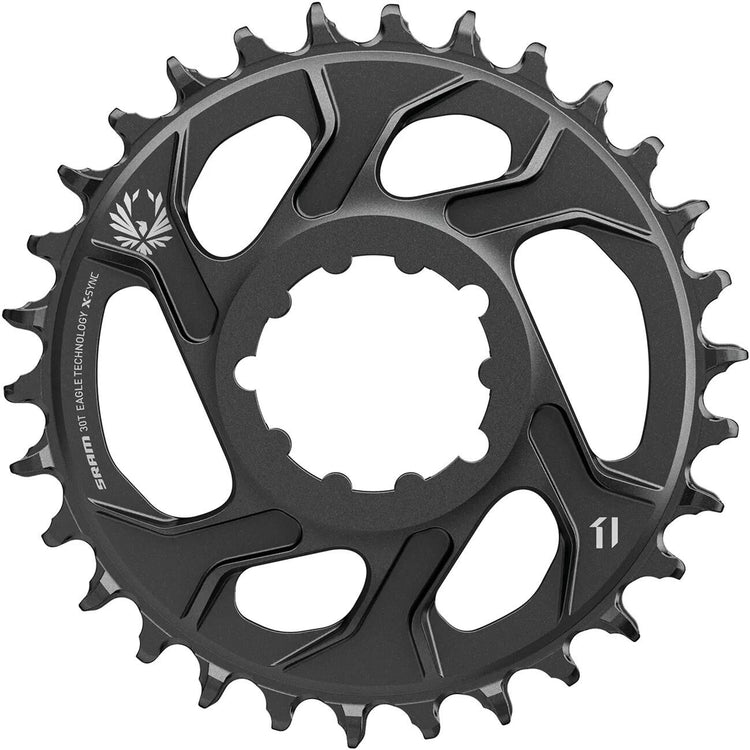 SRAM-Kettenring X-Sync 2 Dir. Mount Alu 30t Schwarz
