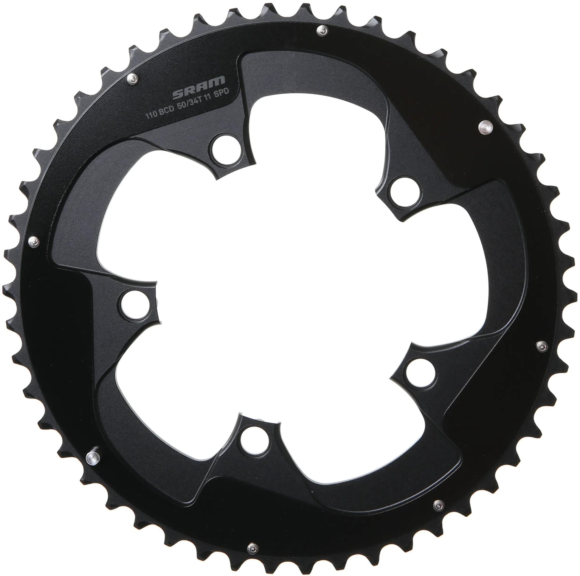 SRAM Kettenring Roaddoub. 50t Alu f. Rot Schwarz