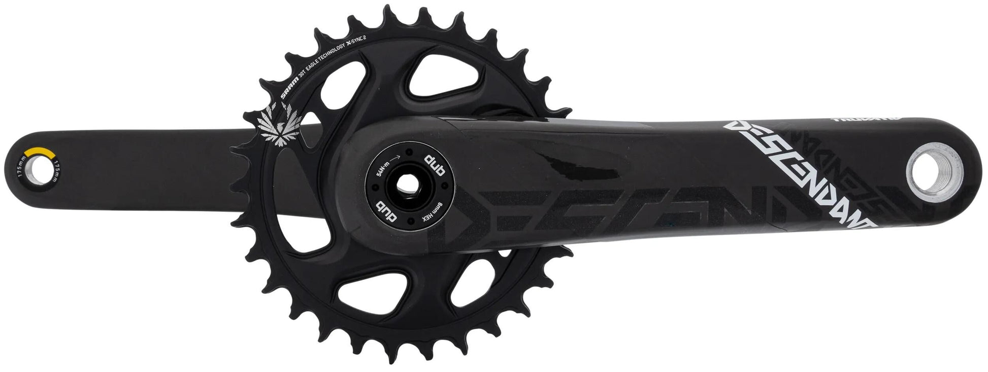 Tratvativ -Kurbel abstammen. Carbon Eagle 30t 175 mm