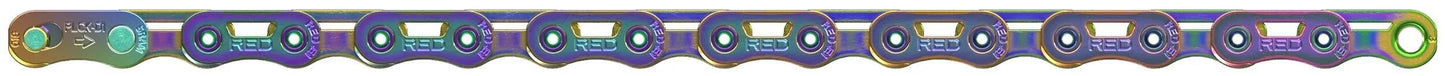 SRAM -Kette Red E1 114 Links Regenbogen