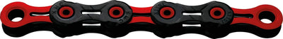 KMC Fahrradkette DLC 11 118 Glieder - Rot Schwarz