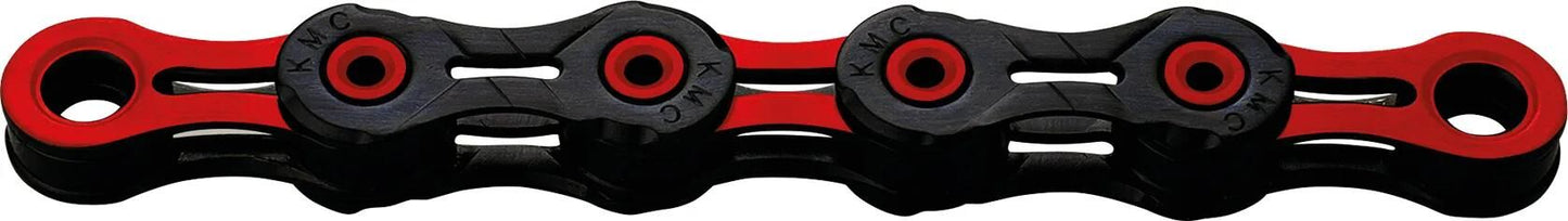 KMC DLC 10 116 Schakels - Rot -Black - Fahrradkette