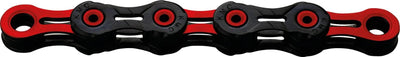 KMC DLC 10 116 Schakels - Rot -Black - Fahrradkette