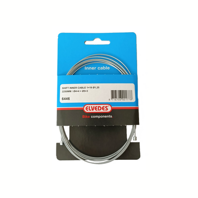 ELVEDES Switch Inneres Kabel 2250 mm 1 x 19 Drahtverzinke Ø1.25 mit N -Nippel Ø4 × 4 + Tø5 × 3 (pro Stück)