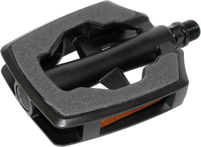 Marwi Pedalset SP-890 sandblockgraues Aluminium mattschwarz