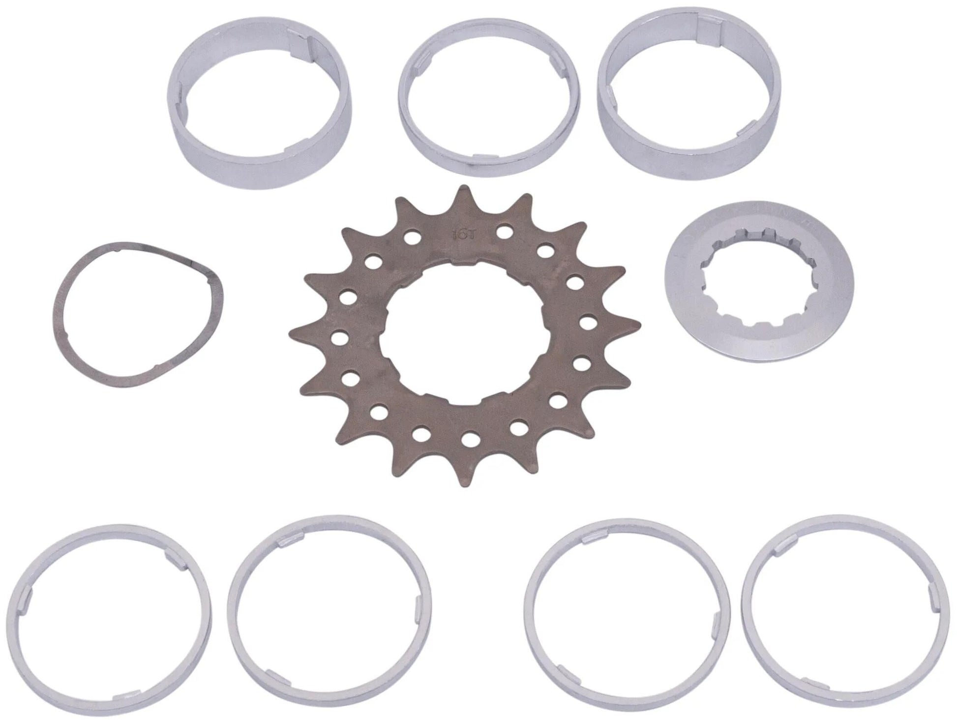 Point Sprocket W.Spacer Set 16T