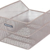 Basilikum Fahrradkorb Cento Heckkorb 24 x 38,5 x 11 cm Nacktmetallic