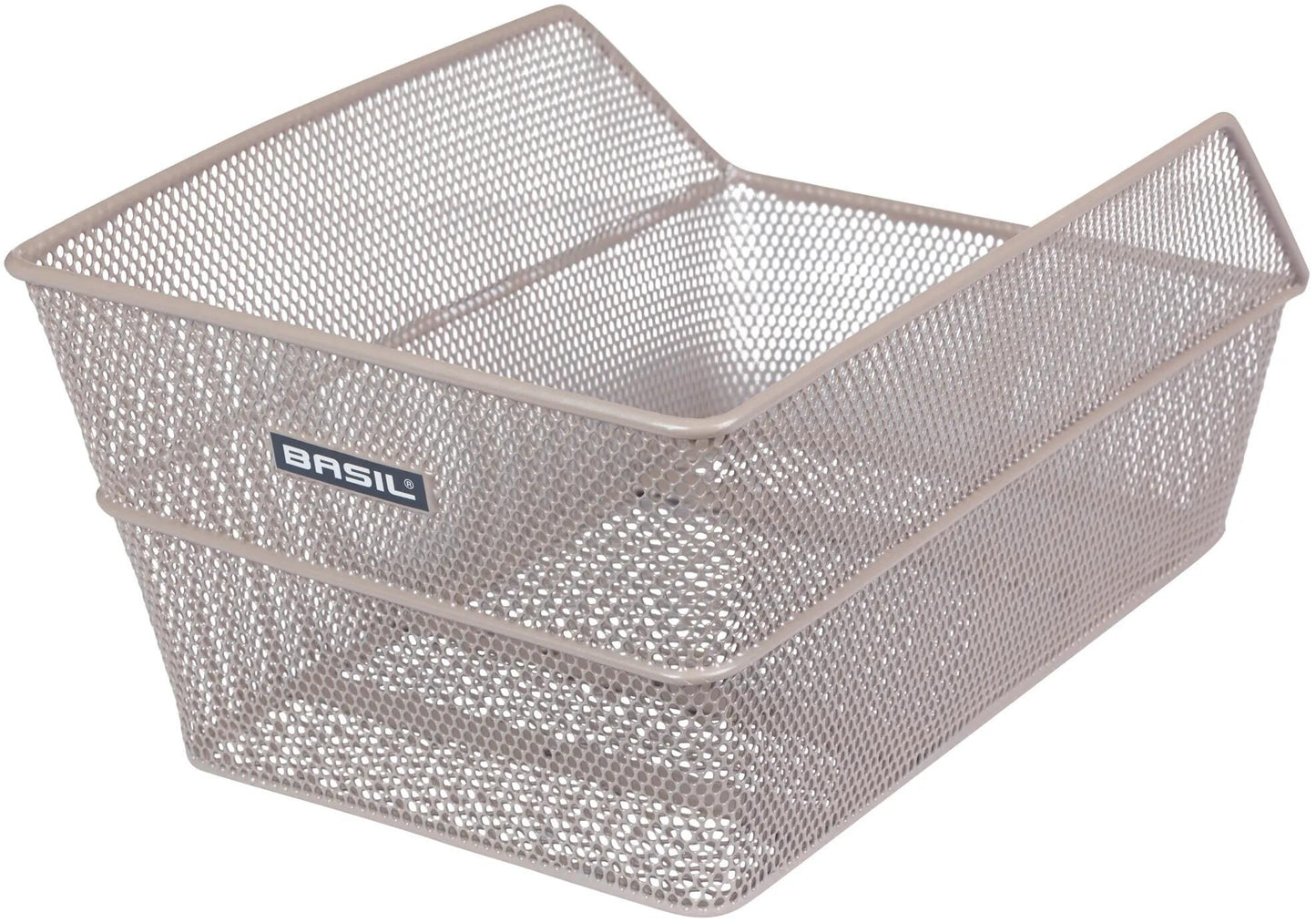 Basilikum Fahrradkorb Cento Heckkorb 24 x 38,5 x 11 cm Nacktmetallic