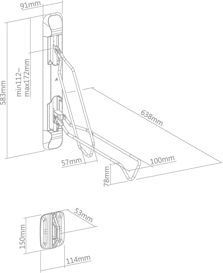 Contec Smart Fold Präsentation Haken für Fahrräder
