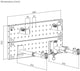 Contec Präsentationshaken Smart Modular CT Wandpräsenter Smart Modular Schwarz
