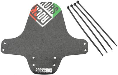 RockShox Schmutzfänger, Vorderrad-Kotflügel, Clip-on-Kotflügel RS, schwarze Italien-Flagge