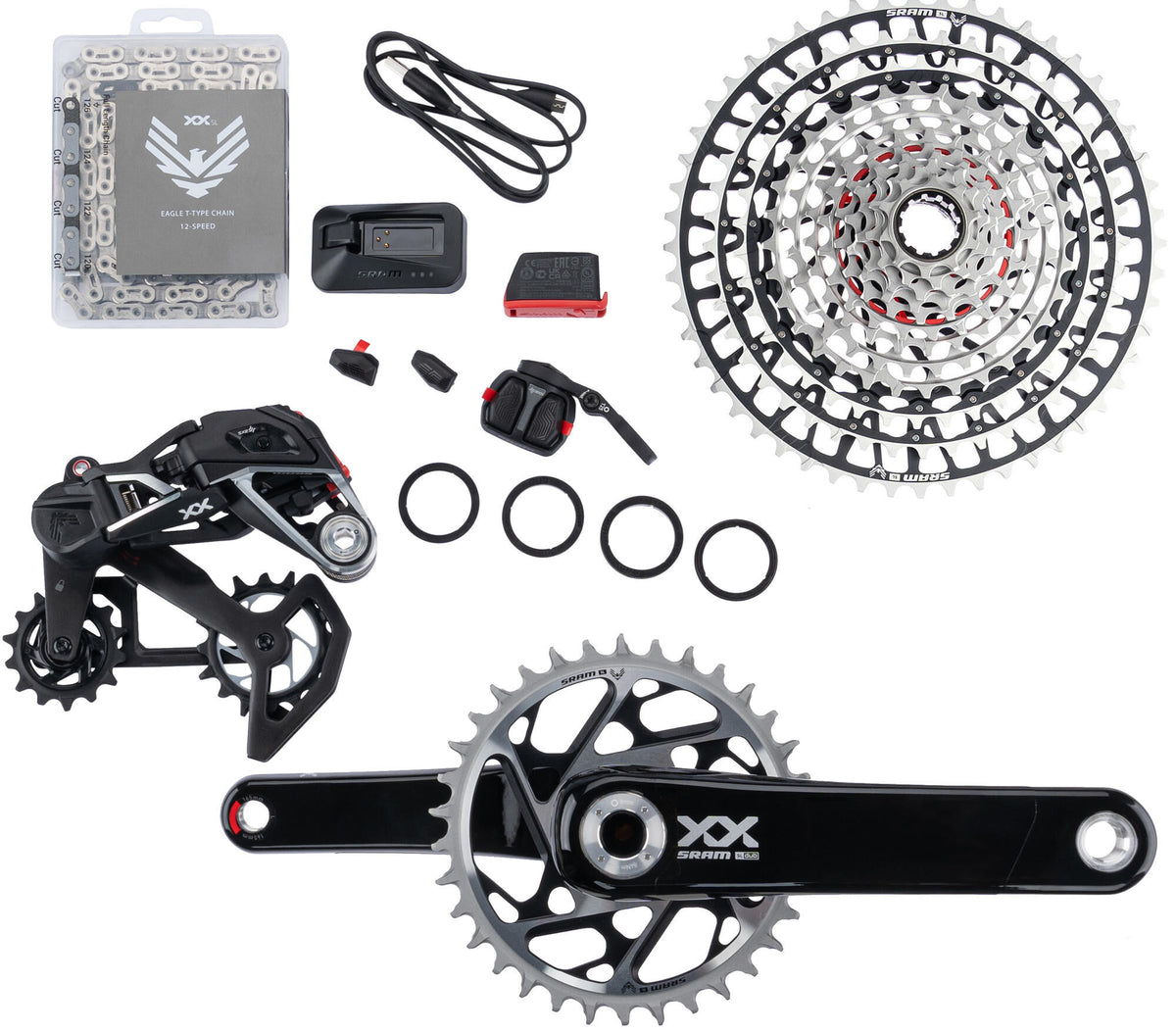 SRAM SET XX SL Eagle AXS Tr. 165 mm