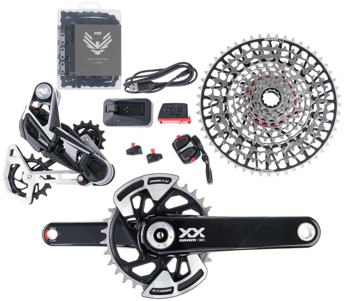 Sram set xx eagle axs tr. 165 mm
