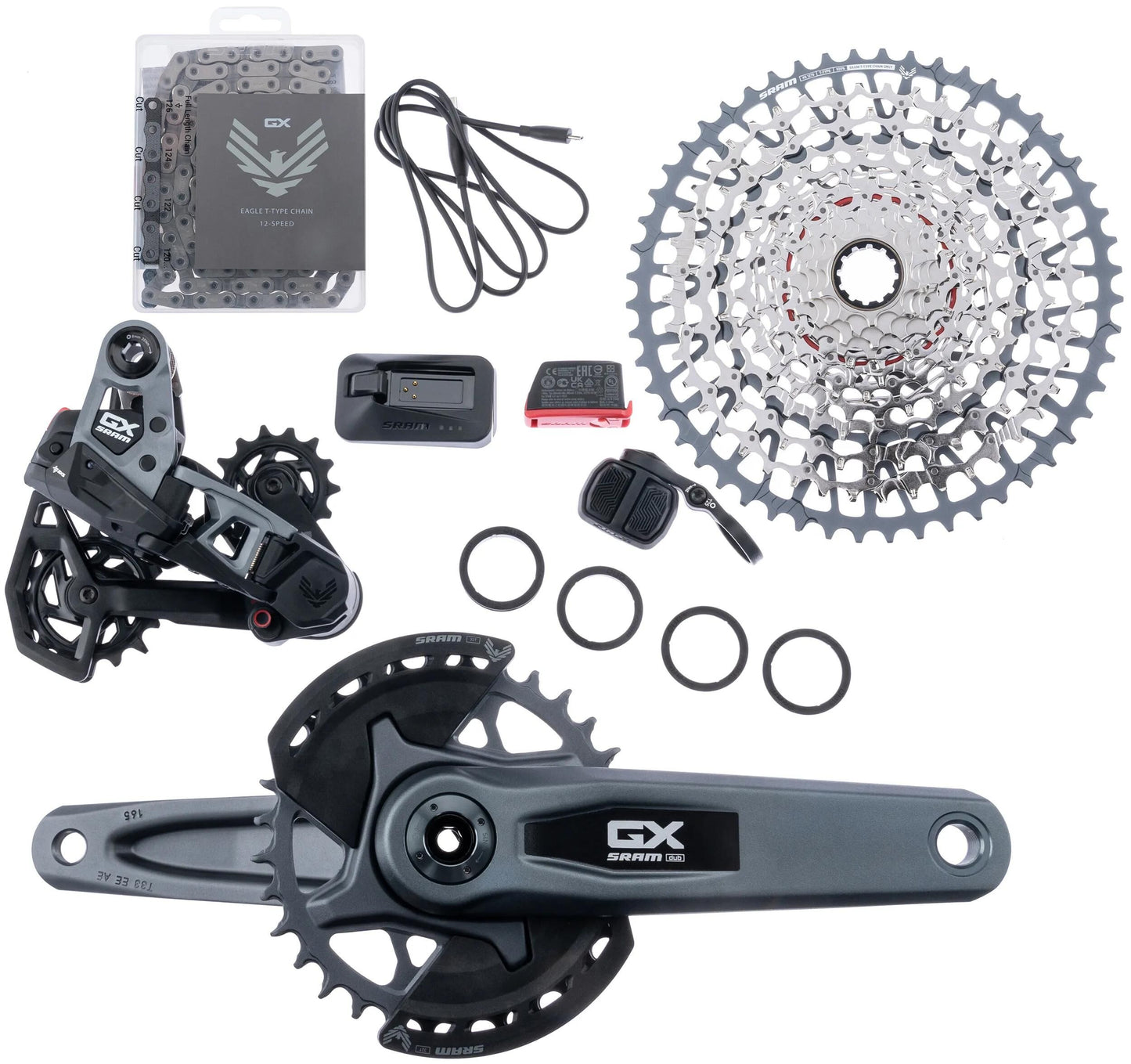 SRAM Shift.Group GX Eagle AXS Trans.165mm