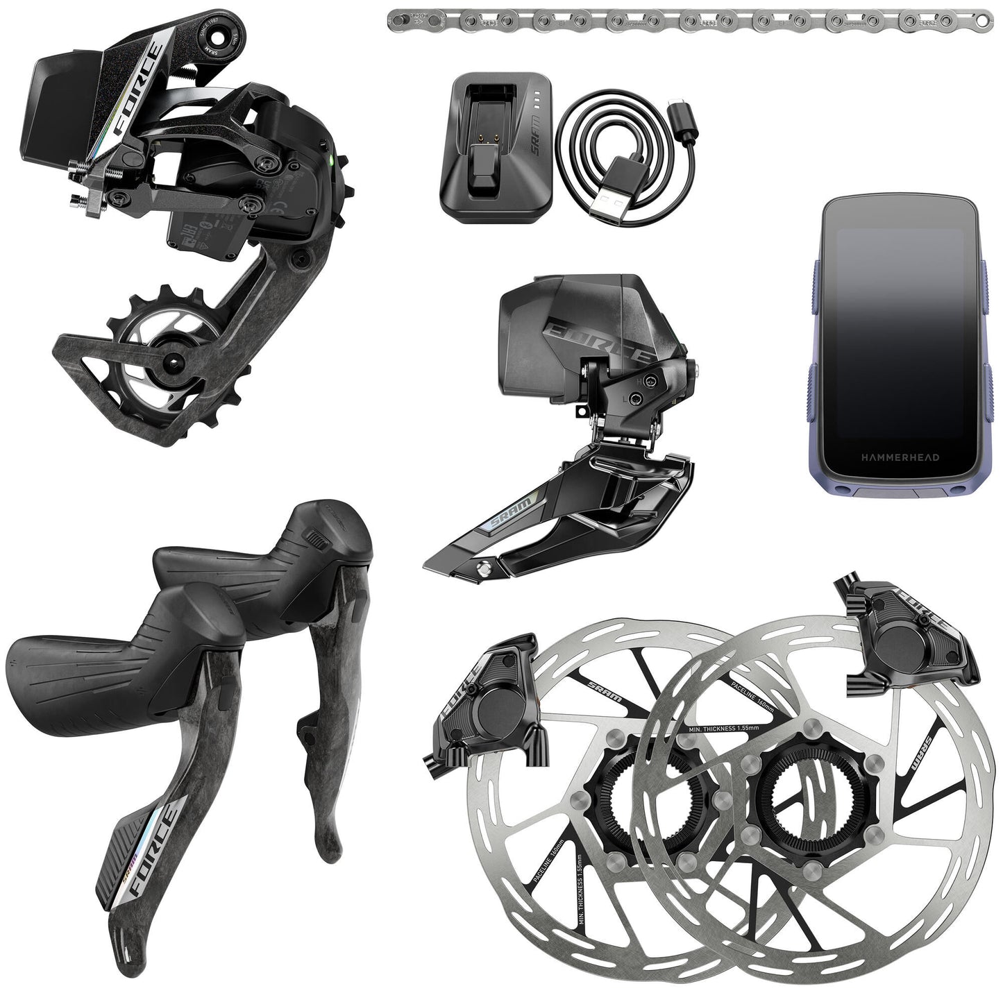 SRAM SET -Kraft AXS E1 2x Disc fm Cl Karoo