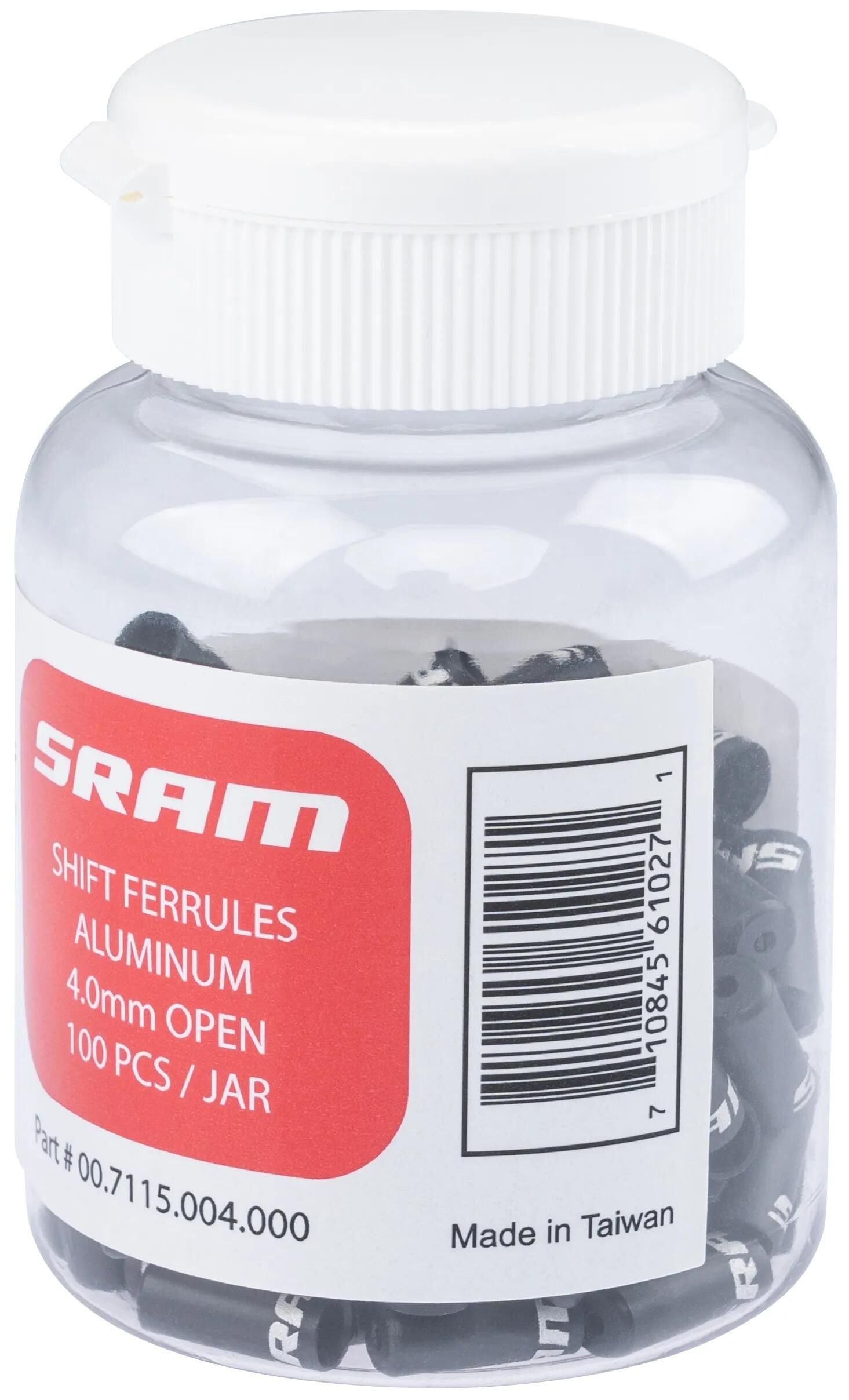 Sram cab.cover 4mm Alu 100pcs B