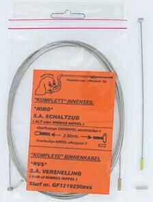 Slurf-Umwerferinnenkabel gf1219225rvs derail.inner cab. gf1219225rvs 2,5 m Edelstahl